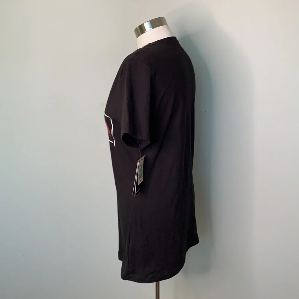 FANATICS NWT BLACK RED BLACKHAWKS CHICAGO V-NECK SHORT SLEEVE T-SHIRT SIZE M - Picture 5 of 7